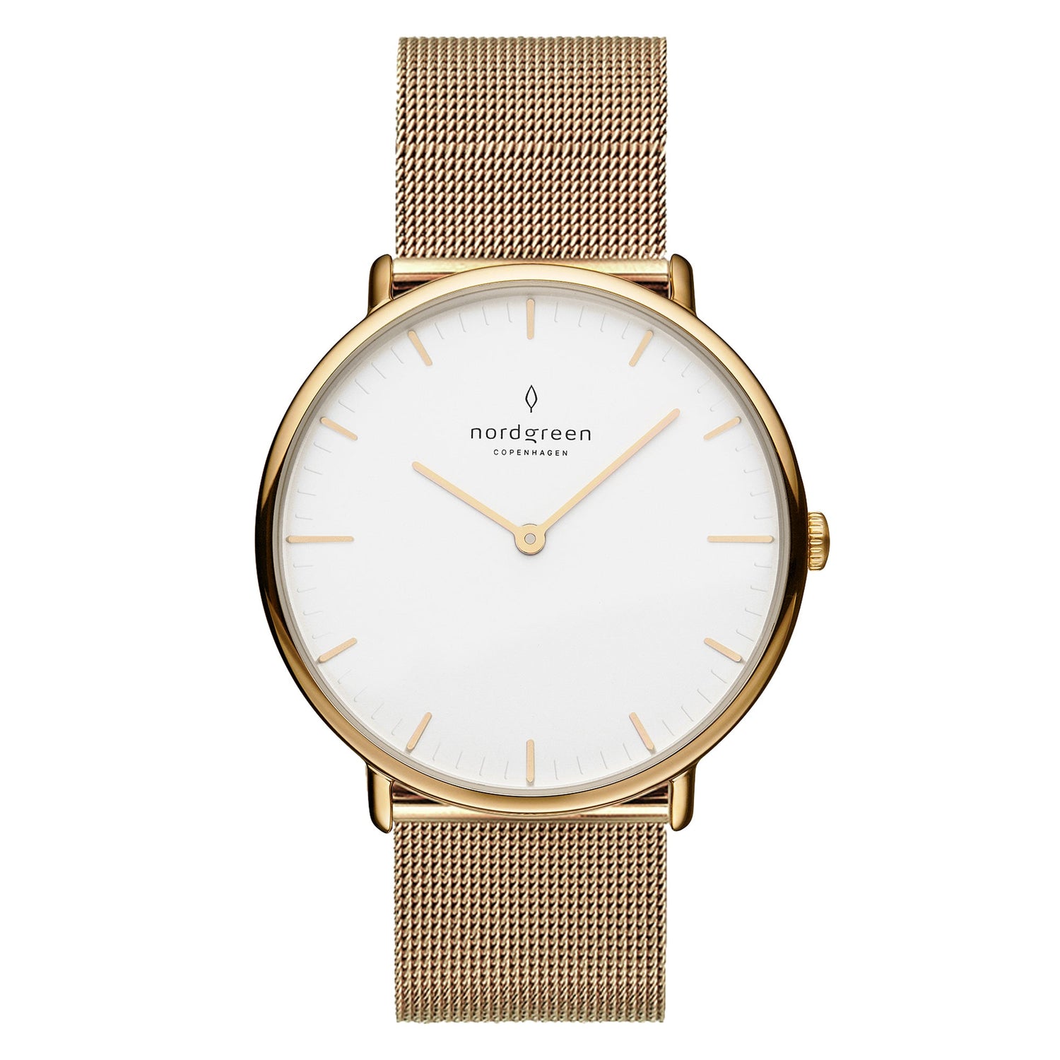 Nordgreen Native 28mm Gold Milanese Mesh Watch-PEROZ Accessories