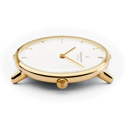 Nordgreen Native 28mm Gold Milanese Mesh Watch-PEROZ Accessories