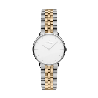 Nordgreen Native 28mm Two Tone Bracelet Watch-PEROZ Accessories