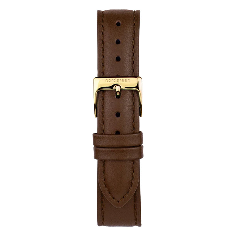 Nordgreen Native 32mm Brown Leather Strap Watch-PEROZ Accessories