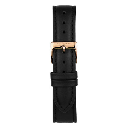 Nordgreen Native 32mm Rose Gold Case Black Leather Strap Watch-PEROZ Accessories