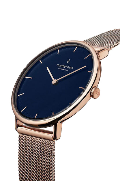 Nordgreen Native 32mm Rosegold Mesh Strap Watch-PEROZ Accessories