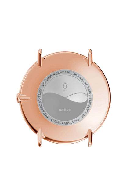 Nordgreen Native 32mm Rosegold Mesh Strap Watch-PEROZ Accessories
