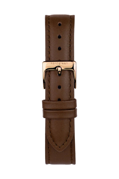 Nordgreen Native 36mm Brown Leather Strap Watch-PEROZ Accessories