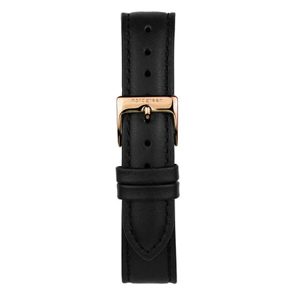 Nordgreen Native 36mm Rose Gold Case Black Leather Watch-PEROZ Accessories
