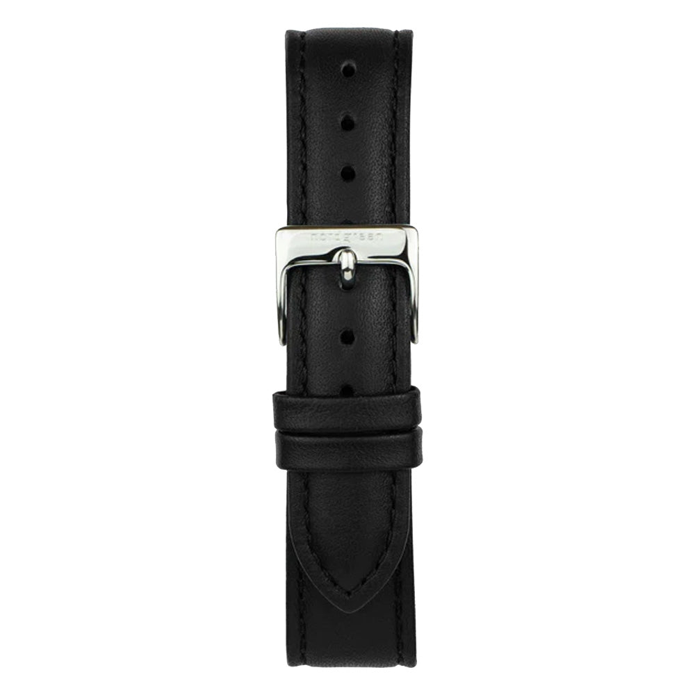 Nordgreen Native 40mm Silver Case Black Leather Watch-PEROZ Accessories