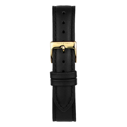 Nordgreen Native 40mm Yellow Gold Case Black Leather Watch-PEROZ Accessories