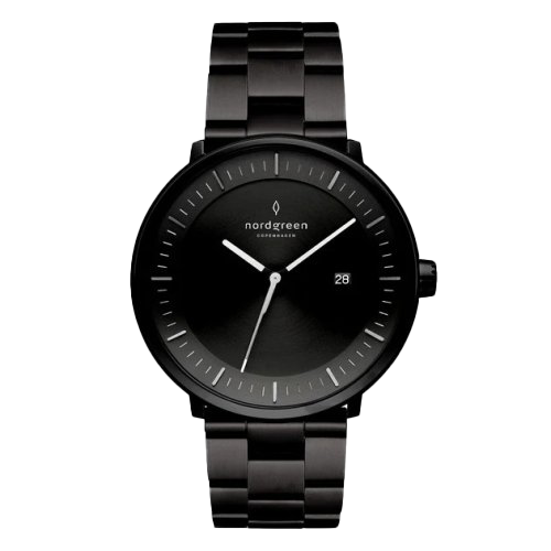 Nordgreen Philosopher 40mm Black with 3-Link Strap Watch-PEROZ Accessories