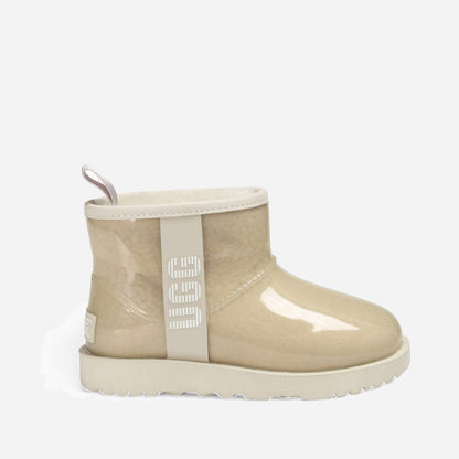 Ugg Classic Kids Clear Mini Boots (Waterproof) (Glow In Dark Logo)-KIDS UGG-PEROZ Accessories