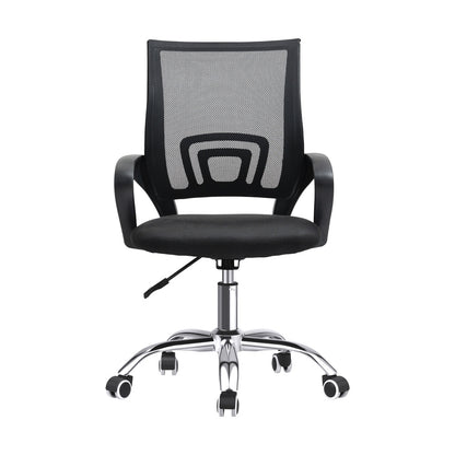 Oikiture Home Office Chair Study Gaming Computer Chairs Racing Mesh Recliner with Casters, Height Adjustable, Swivel, Comfortable Armrests, Brethable Mesh Black-Office Chair-PEROZ Accessories