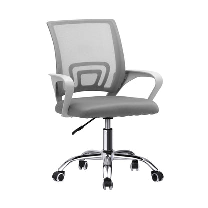 Oikiture Mesh Office Chair Foam Seat White-Office Chair-PEROZ Accessories