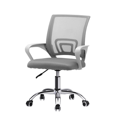 Oikiture Mesh Office Chair Foam Seat White-Office Chair-PEROZ Accessories
