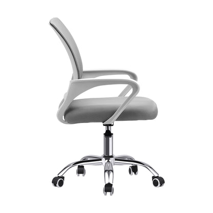 Oikiture Mesh Office Chair Foam Seat White-Office Chair-PEROZ Accessories