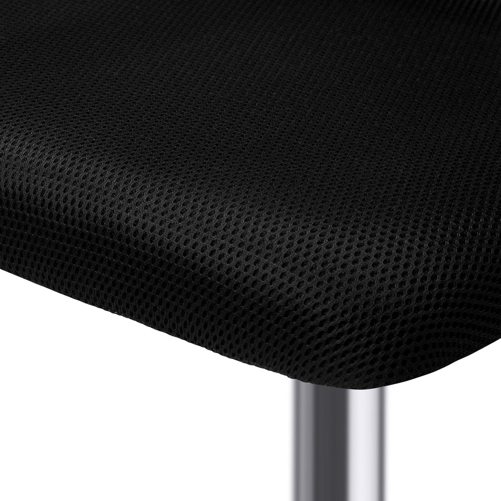 Oikiture Mesh Office Chair Foam Seat White &amp; Black-Office Chair-PEROZ Accessories