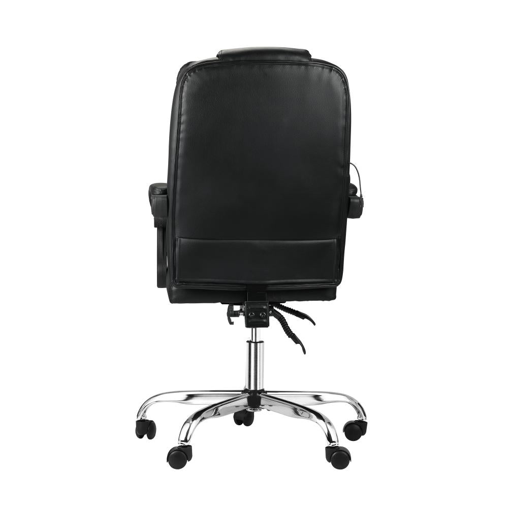 Oikiture Massage Office Chair Executive Computer Gaming Racing Recliner Seat Classic Swivel Desk Chairs Leather PU-Office Chairs-PEROZ Accessories