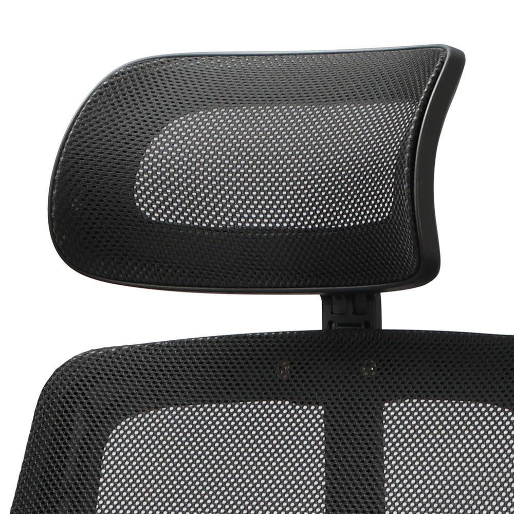 Oikiture Office Chair Home Computer Chairs Black Gaming Chair Mesh Headrest and Backrest-Office Chairs-PEROZ Accessories