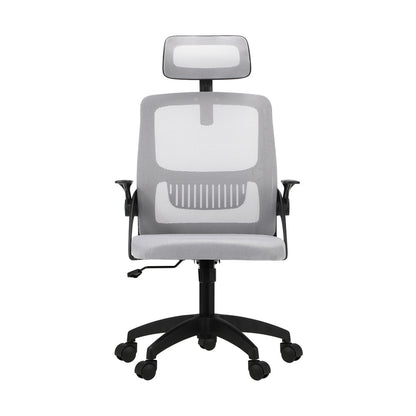 Oikiture Mesh Office Chair Executive Fabric Gaming Seat Racing Tilt Computer BKGY-Office Chair-PEROZ Accessories