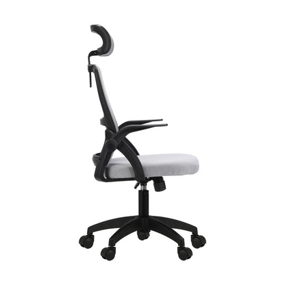 Oikiture Mesh Office Chair Executive Fabric Gaming Seat Racing Tilt Computer BKGY-Office Chair-PEROZ Accessories