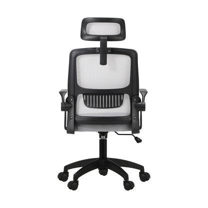 Oikiture Mesh Office Chair Executive Fabric Gaming Seat Racing Tilt Computer BKGY-Office Chair-PEROZ Accessories