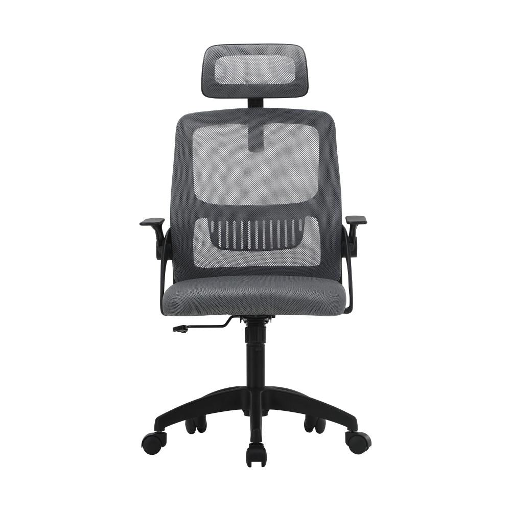 Oikiture Ergonomic Office Chair Back Support, Computer Chair Desk Chair with Breathable Cover and Skin-Friendly Mesh Dark Grey and Black-Office Chairs-PEROZ Accessories