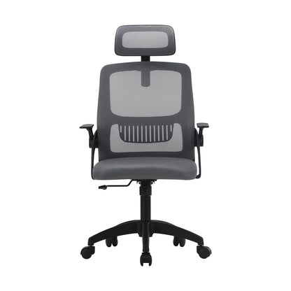 Oikiture Ergonomic Office Chair Back Support, Computer Chair Desk Chair with Breathable Cover and Skin-Friendly Mesh Dark Grey and Black-Office Chairs-PEROZ Accessories