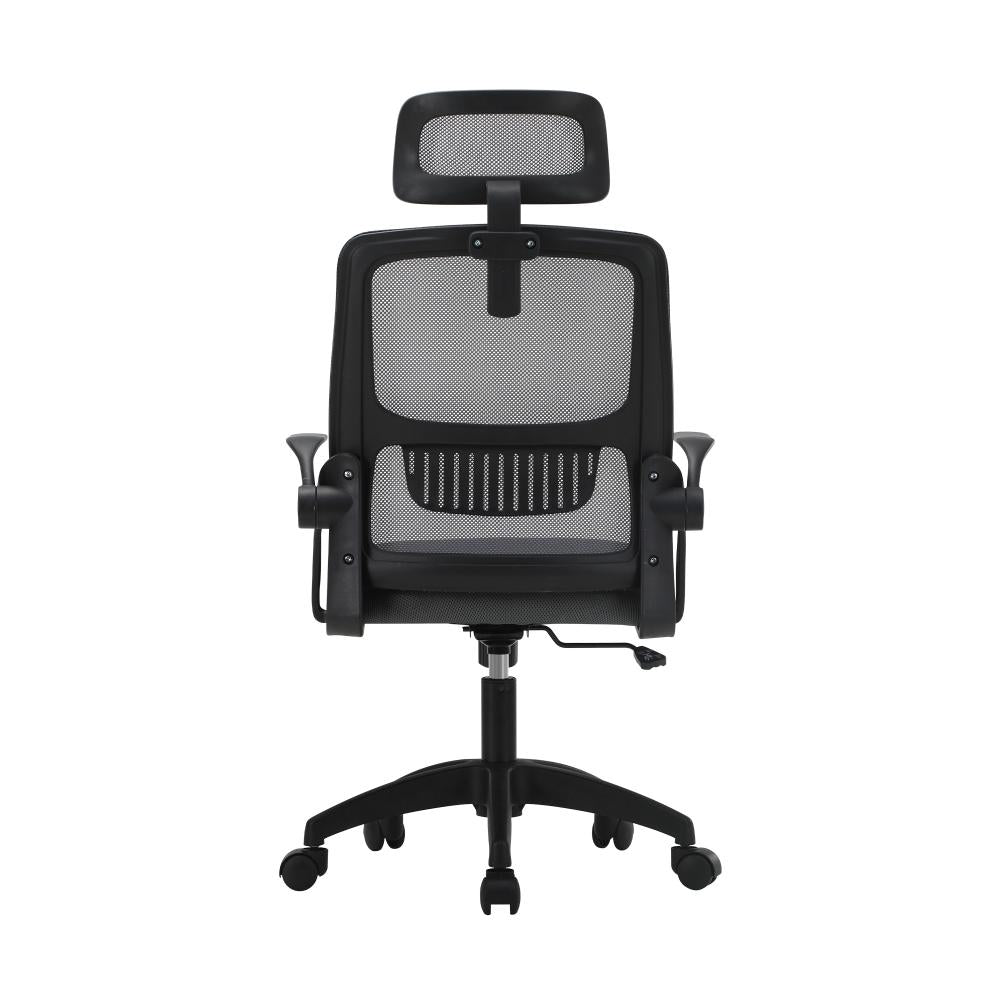 Oikiture Ergonomic Office Chair Back Support, Computer Chair Desk Chair with Breathable Cover and Skin-Friendly Mesh Dark Grey and Black-Office Chairs-PEROZ Accessories