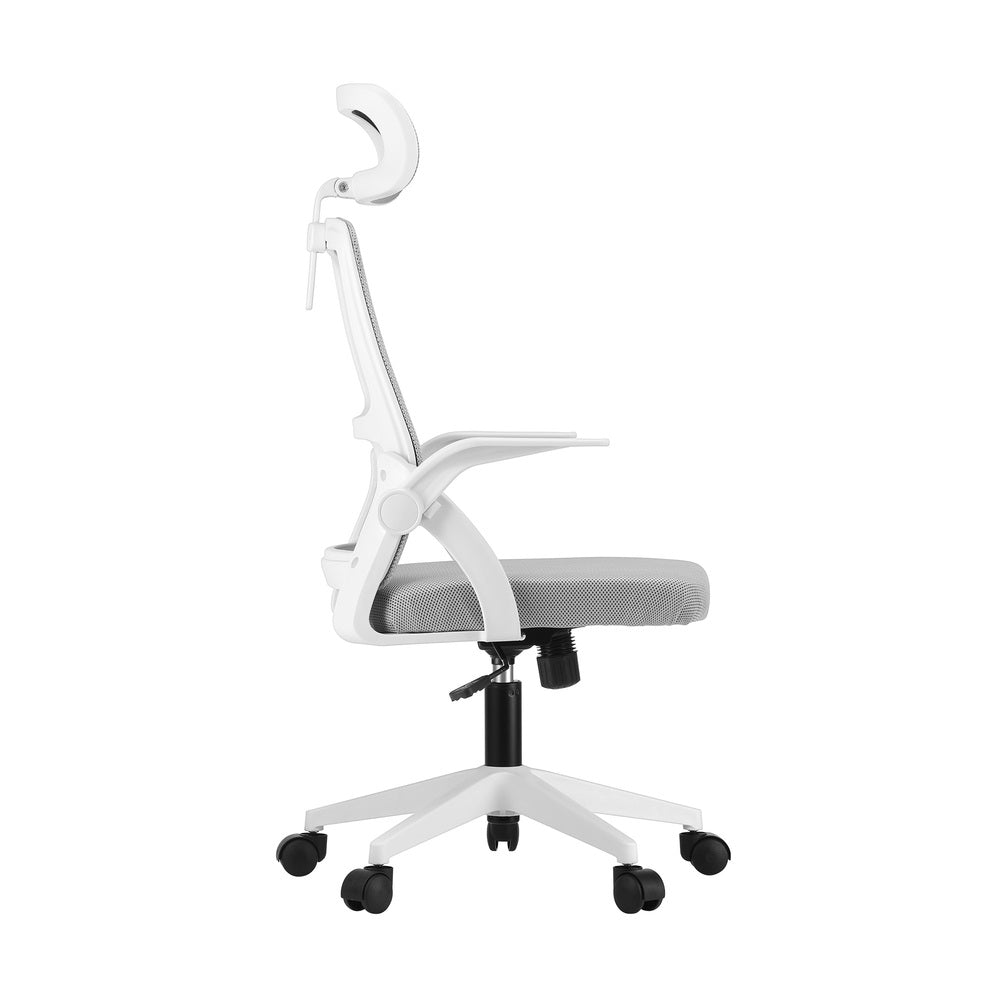 Oikiture Mesh Office Chair Executive Fabric Gaming Seat Racing Tilt Computer WH-Office Chair-PEROZ Accessories