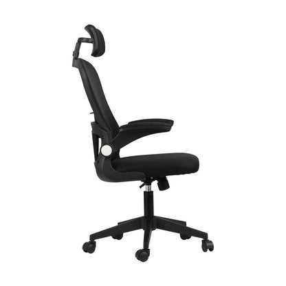 Oikiture Office Chair Home Computer Chairs Mesh Gaming Chair Padding Headrest and Armrest-Office Chairs-PEROZ Accessories