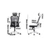 Oikiture Mesh Office Chair Executive Fabric Gaming Seat Racing Tilt Computer WHBK-Office Chairs-PEROZ Accessories
