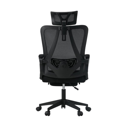 Oikiture Mesh Office Chair Adjustable Lumbar Support Black-Office Chairs-PEROZ Accessories