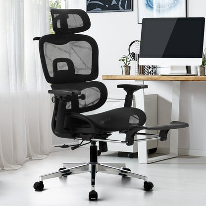 Oikiture Ergonomic Office Chair Mesh Executive Seat Black-Office Chair-PEROZ Accessories