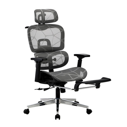 Oikiture Ergonomic Office Chair Mesh Executive Seat BK &amp; GY-Office Chair-PEROZ Accessories