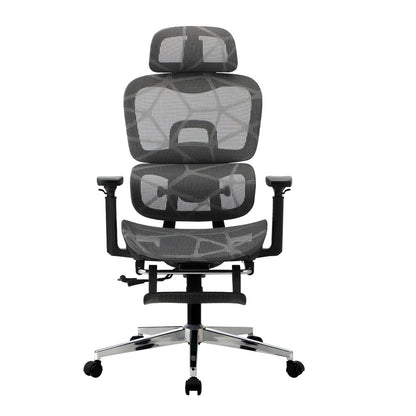 Oikiture Ergonomic Office Chair Mesh Executive Seat BK &amp; GY-Office Chair-PEROZ Accessories