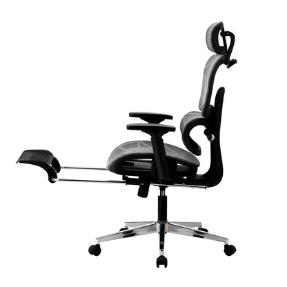Oikiture Ergonomic Office Chair Mesh Executive Seat BK &amp; GY-Office Chair-PEROZ Accessories