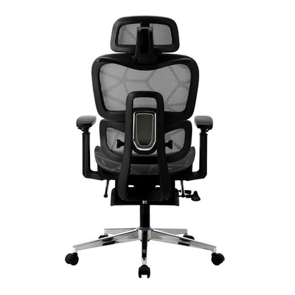 Oikiture Ergonomic Office Chair Mesh Executive Seat BK &amp; GY-Office Chair-PEROZ Accessories
