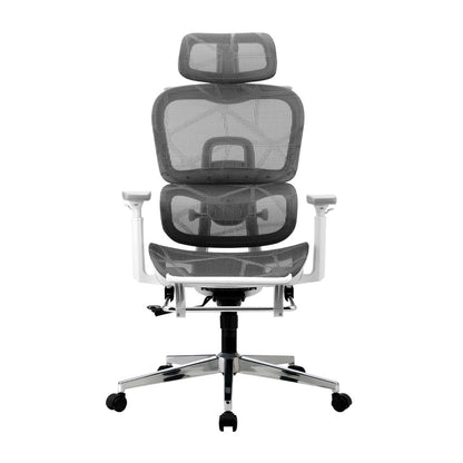 Oikiture Ergonomic Office Chair Mesh Executive Seat WH &amp; GY-Office Chair-PEROZ Accessories