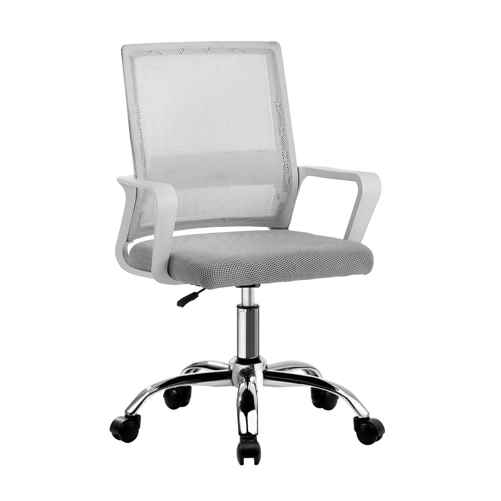 Oikiture Mesh Office Chair Executive Computer Seat White-Office Chair-PEROZ Accessories