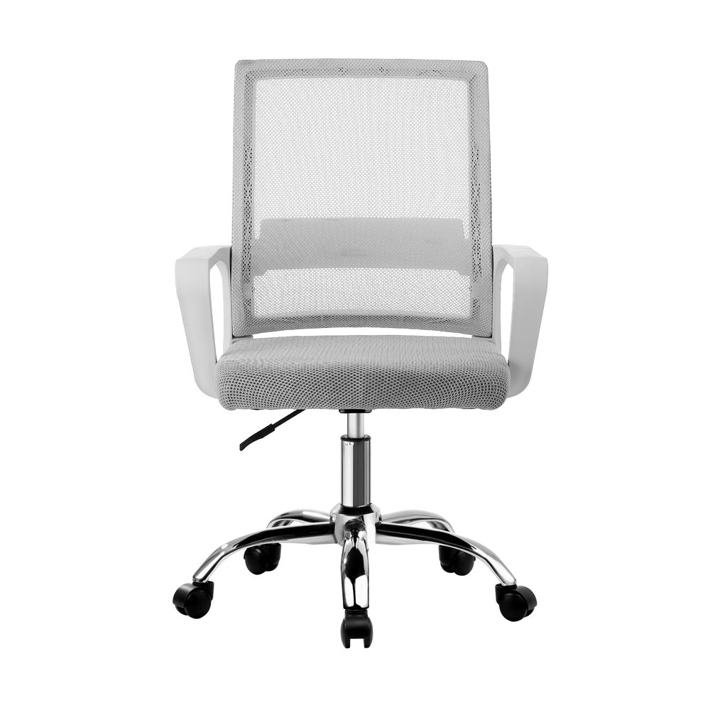 Oikiture Mesh Office Chair Executive Computer Seat White-Office Chair-PEROZ Accessories