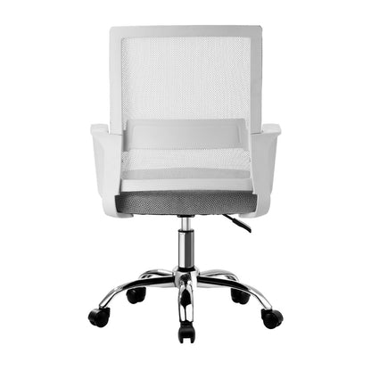 Oikiture Mesh Office Chair Executive Computer Seat White-Office Chair-PEROZ Accessories