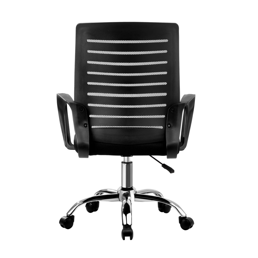 Oikiture Mesh Office Chair Breathable Backrest Black-Office Chair-PEROZ Accessories