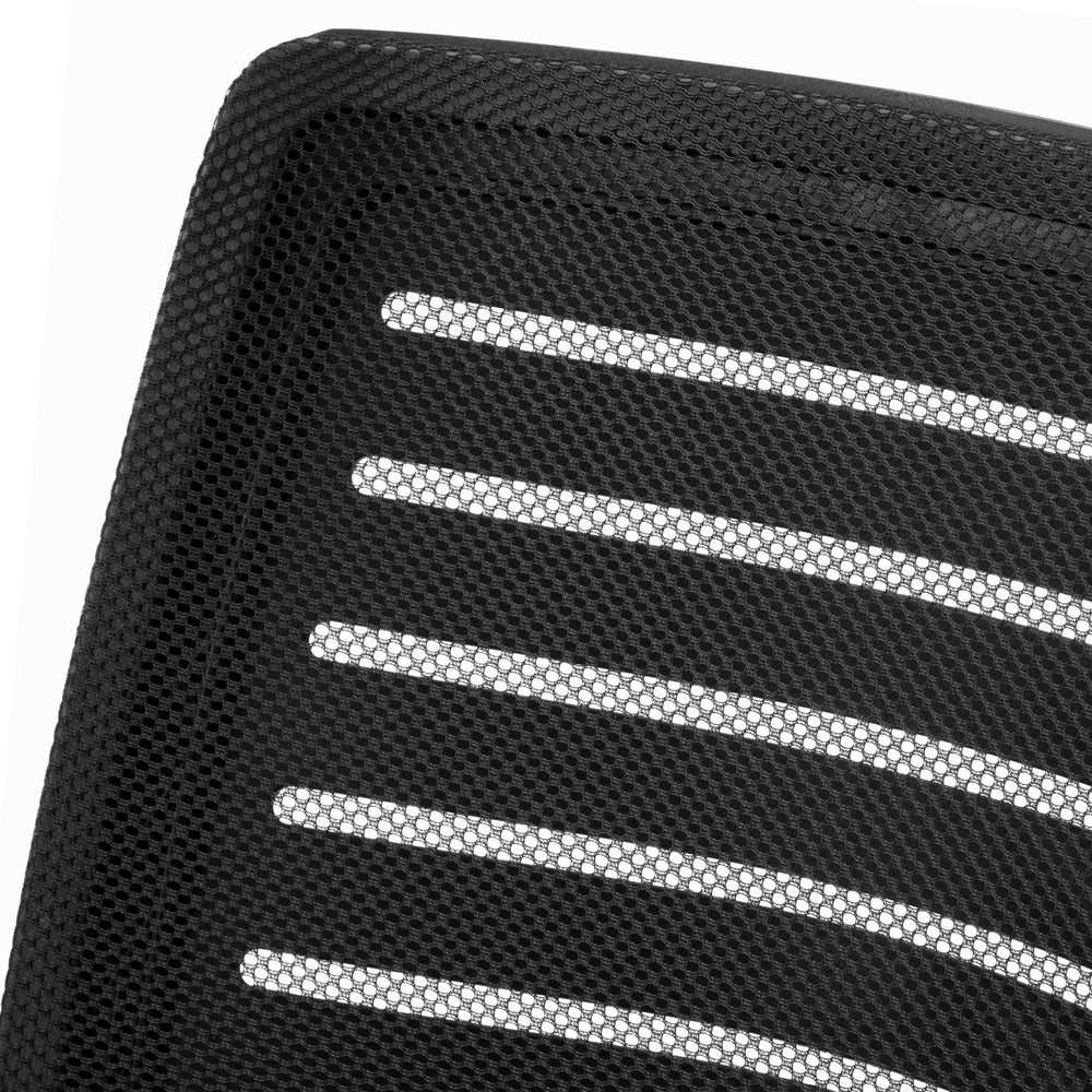 Oikiture Mesh Office Chair Breathable Backrest Black-Office Chair-PEROZ Accessories