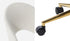 Oikiture Hollow Armless Home Office Chair Boucle White&Gold-Office Chairs-PEROZ Accessories