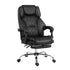 Artiss Executive Office Chair Leather Footrest Black-Office Chairs-PEROZ Accessories
