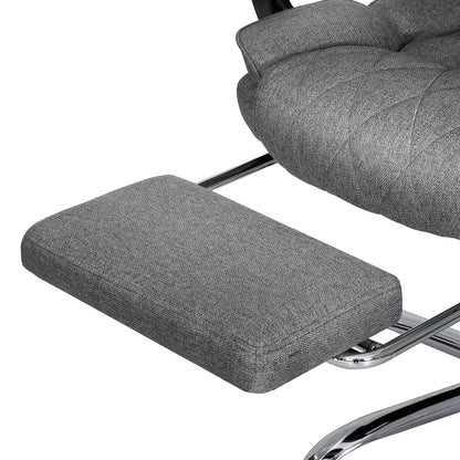 Artiss Executive Office Chair Footrest Grey-Furniture &gt; Bar Stools &amp; Chairs-PEROZ Accessories