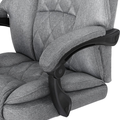 Artiss Executive Office Chair Footrest Grey-Furniture &gt; Bar Stools &amp; Chairs-PEROZ Accessories