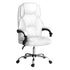 Artiss Executive Office Chair Leather Recliner White-Furniture > Bar Stools & Chairs-PEROZ Accessories