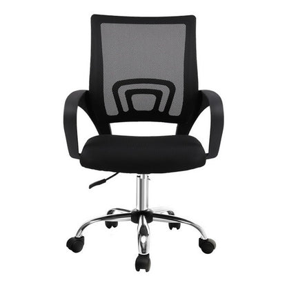 Artiss Mesh Office Chair Mid Back Black-Office Chairs-PEROZ Accessories