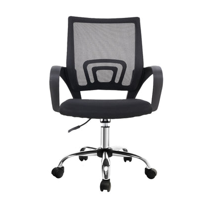 Artiss Mesh Office Chair Mid Back Black-Office Chairs-PEROZ Accessories