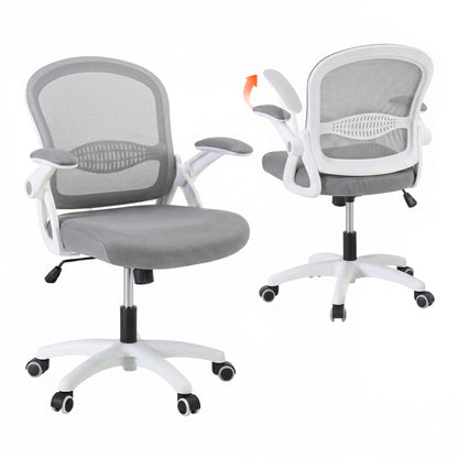 Artiss Mesh Office Chair Mid Back Grey-Office Chairs-PEROZ Accessories
