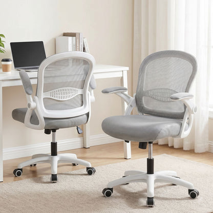 Artiss Mesh Office Chair Mid Back Grey-Office Chairs-PEROZ Accessories